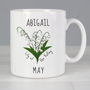 birth flower mug