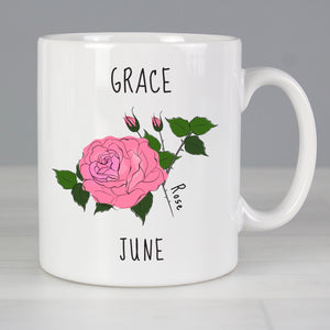 Birth Flower - Rose Mug