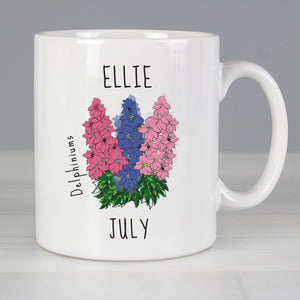 birth flower mug