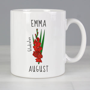 birth flower mug