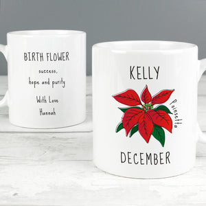 Birth Flower - Poinsetta Mug