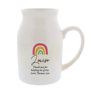 Rainbow Flower Jug