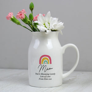 Rainbow Flower Jug