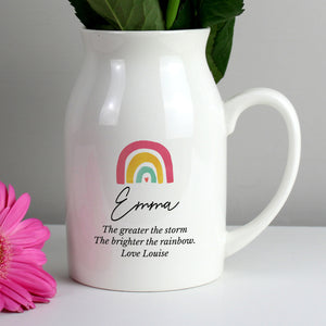 Rainbow Flower Jug