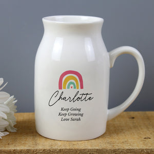 Rainbow Flower Jug