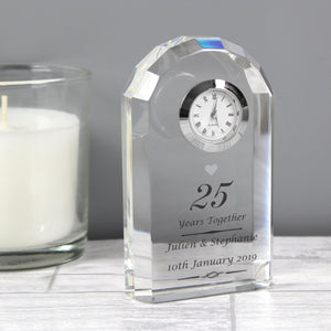 Anniversary Crystal Clock