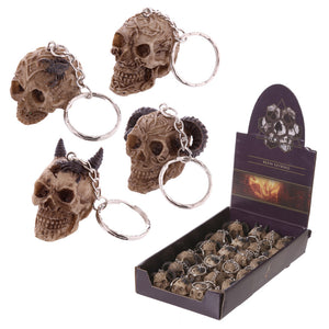 Celtic Skull Head Key Ring