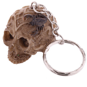 Celtic Skull Head Key Ring