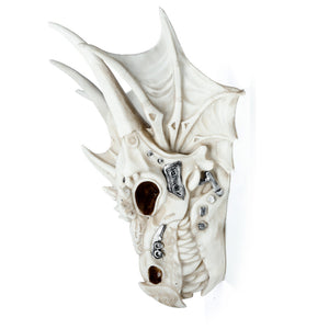 Dragon Skull Decoration with Metallic Detail