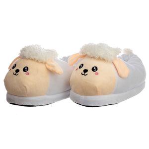 Cute Dafad Welsh Sheep Unisex One Size Pair of Plush Slippers