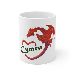 Cymru Love Red Dragon Mug