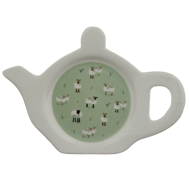 Welsh Sheep Porcelain Teabag Dish Holder