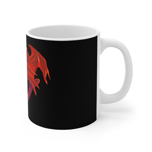 Cwtch Red Dragon Mug 11oz Black