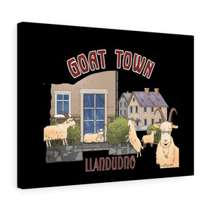 Goat Town Llandudno Stretched Canvas