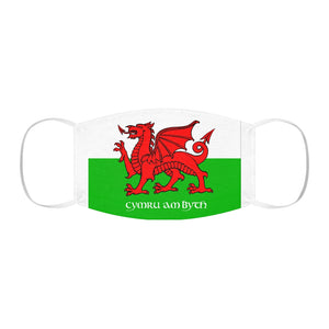 Welsh Flag Cymru Am Byth Reusable Face Cover Snug-Fit