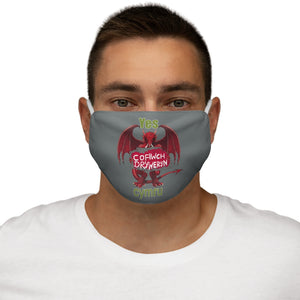 Yes Cymru Cofiwch Dryweryn Face Cover Snug-Fit Slate