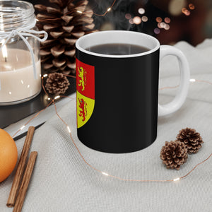 Owain Glyndwr Flag welsh cymraeg Ov Traveller Mug 11oz Black