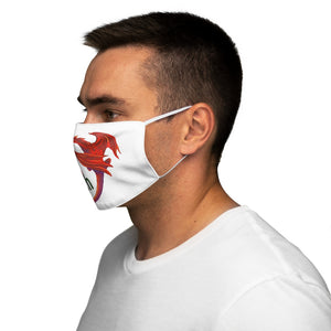 Cwtch Red Dragon Face Cover Snug-Fit White
