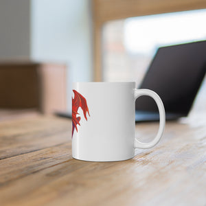 Cwtch Red Dragon Mug 11oz White