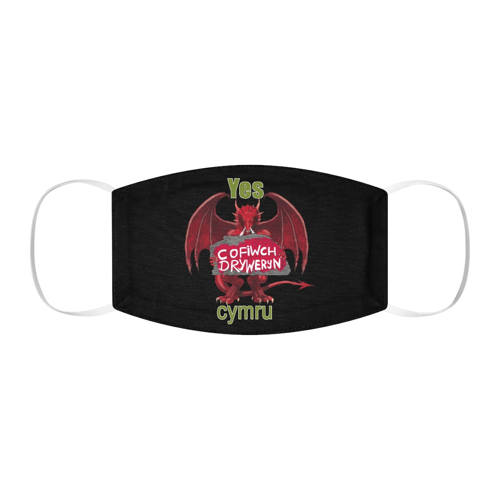 Yes Cymru Cofiwch Dryweryn Face Cover Snug-Fit