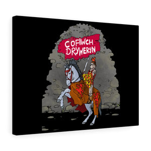 Cofiwch Dryweryn Knight Stretched Canvas