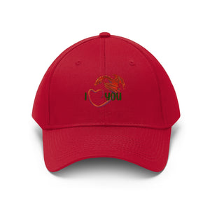 Welsh Dragon I Love You Unisex Twill Hat