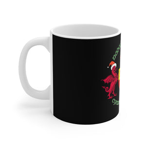 Nadolig Llawen Cymru Am Byth Mug 11oz - Black