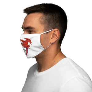 Cymru Love Red Dragon Face Cover Snug-Fit White