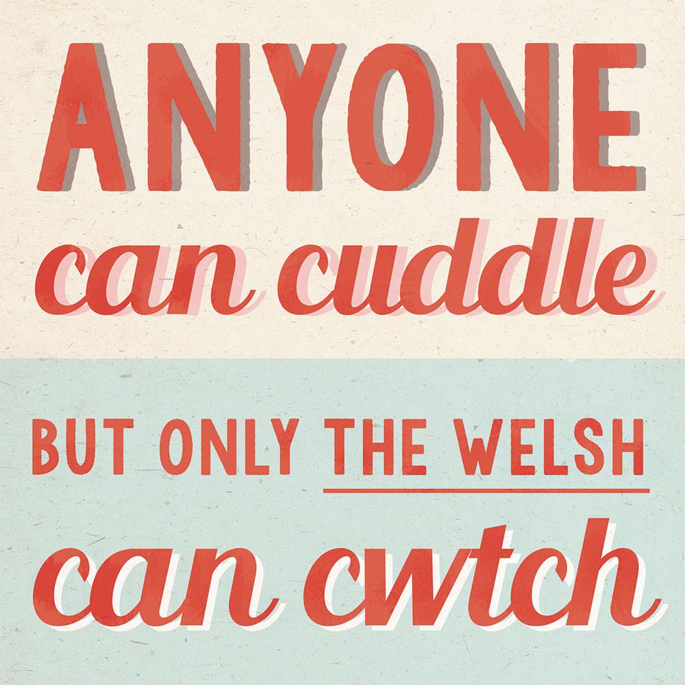 welsh vintage card