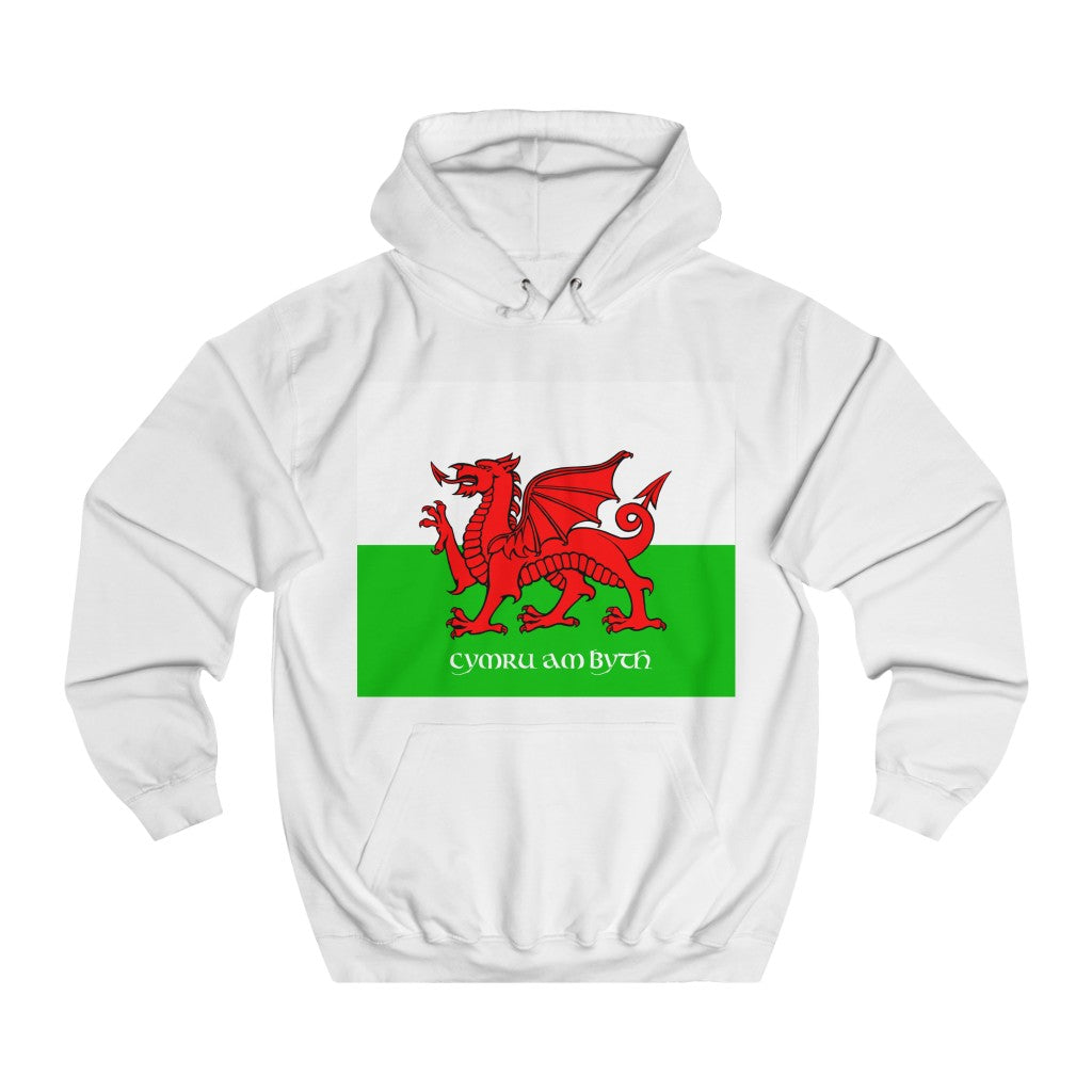 Welsh Flag Cymru am Byth Hoodies Cymraeg