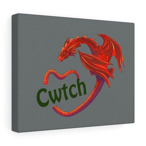 Cwtch Red Dragon Stretched Canvas