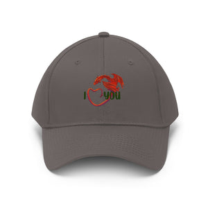 Welsh Dragon I Love You Unisex Twill Hat