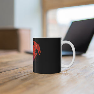 Cwtch Red Dragon Mug 11oz Black