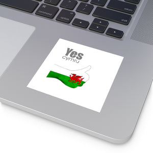 Yes Cymru Square Vinyl Stickers