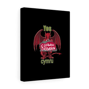 Yes Cymru Cofiwch Dryweryn Stretched Canvas