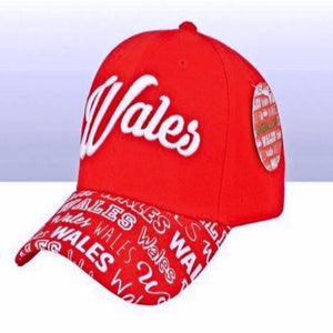 Wales Printed Peak Baseball Cap