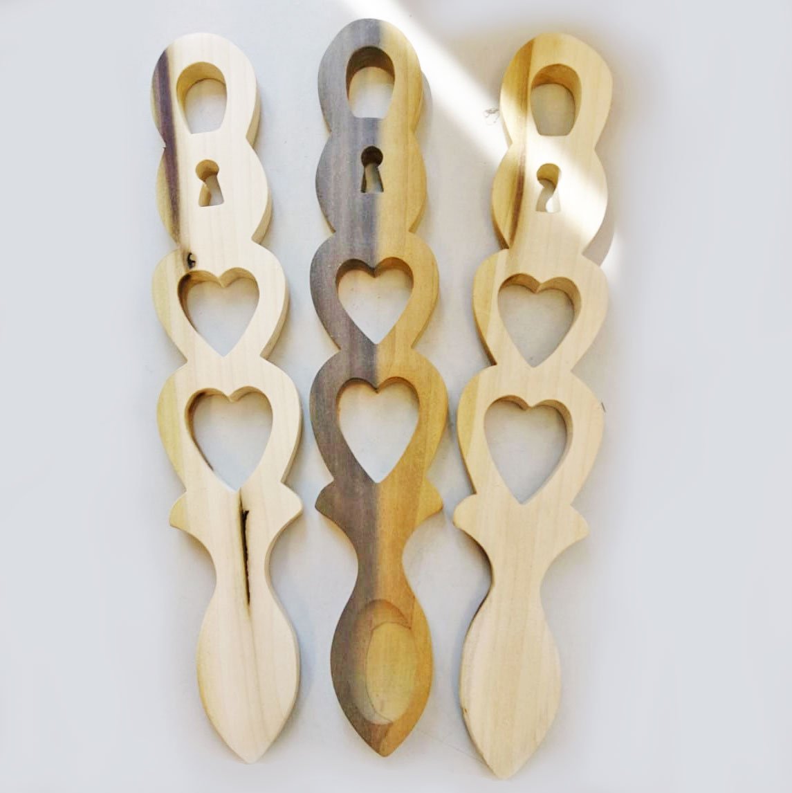 Heartwood Handmade Wooden Welsh Love Spoon