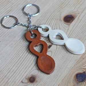 Handmade Welsh Love Spoon Keyring