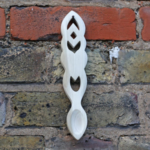 Natural Handmade Wooden Welsh Love Spoon