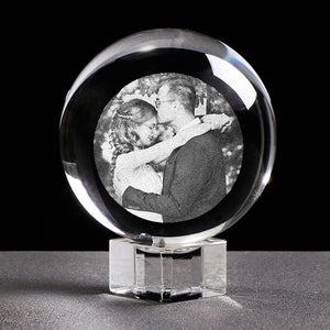 Custom Photo Crystal Glass Globe