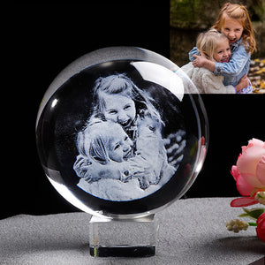 Custom Photo Crystal Glass Globe