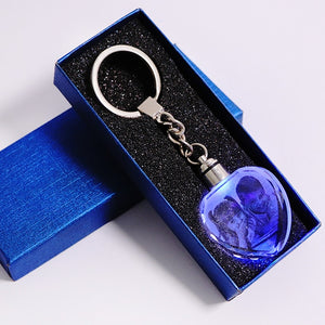 Personalised Crystal LED Light Illuminated Keyring