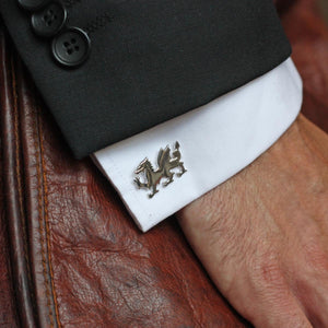 Welsh Dragon Cufflinks Sterling Silver or Gold Plated