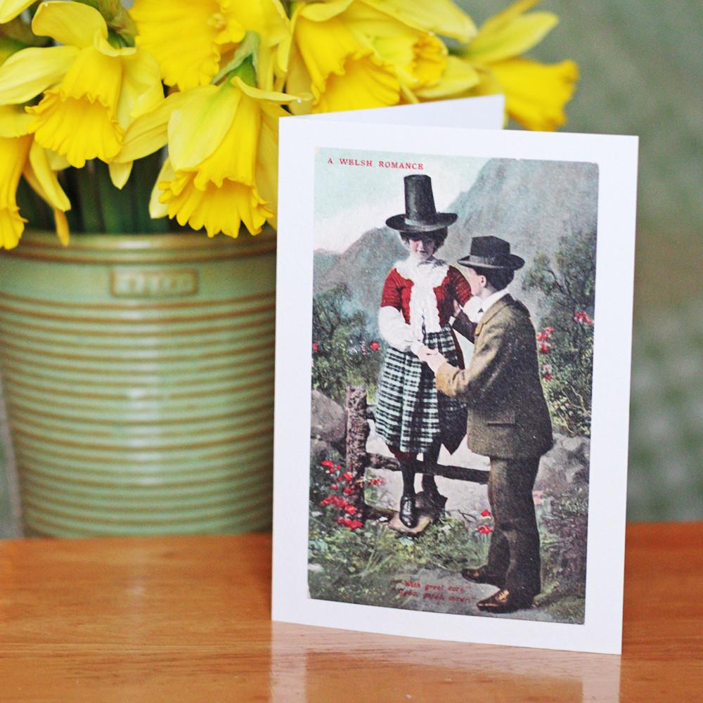 welsh vintage card