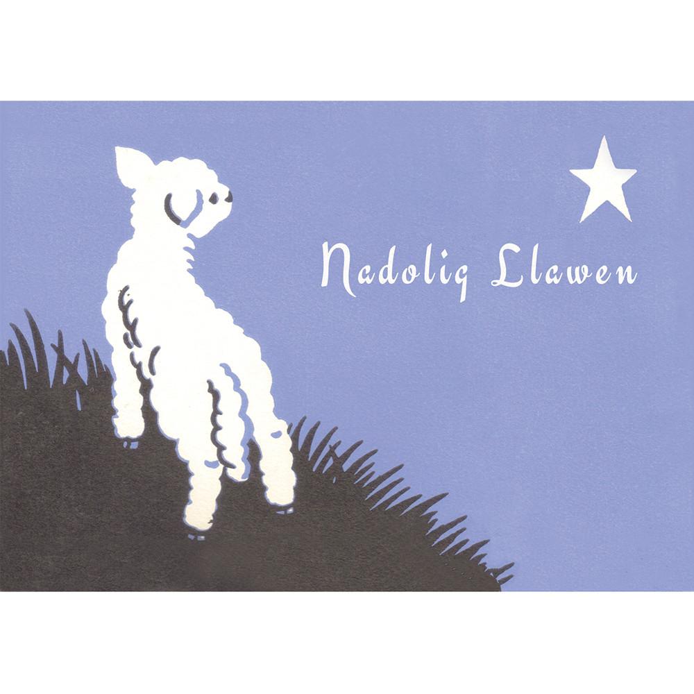 Nadolig Llawen - Christmas Lamb Card